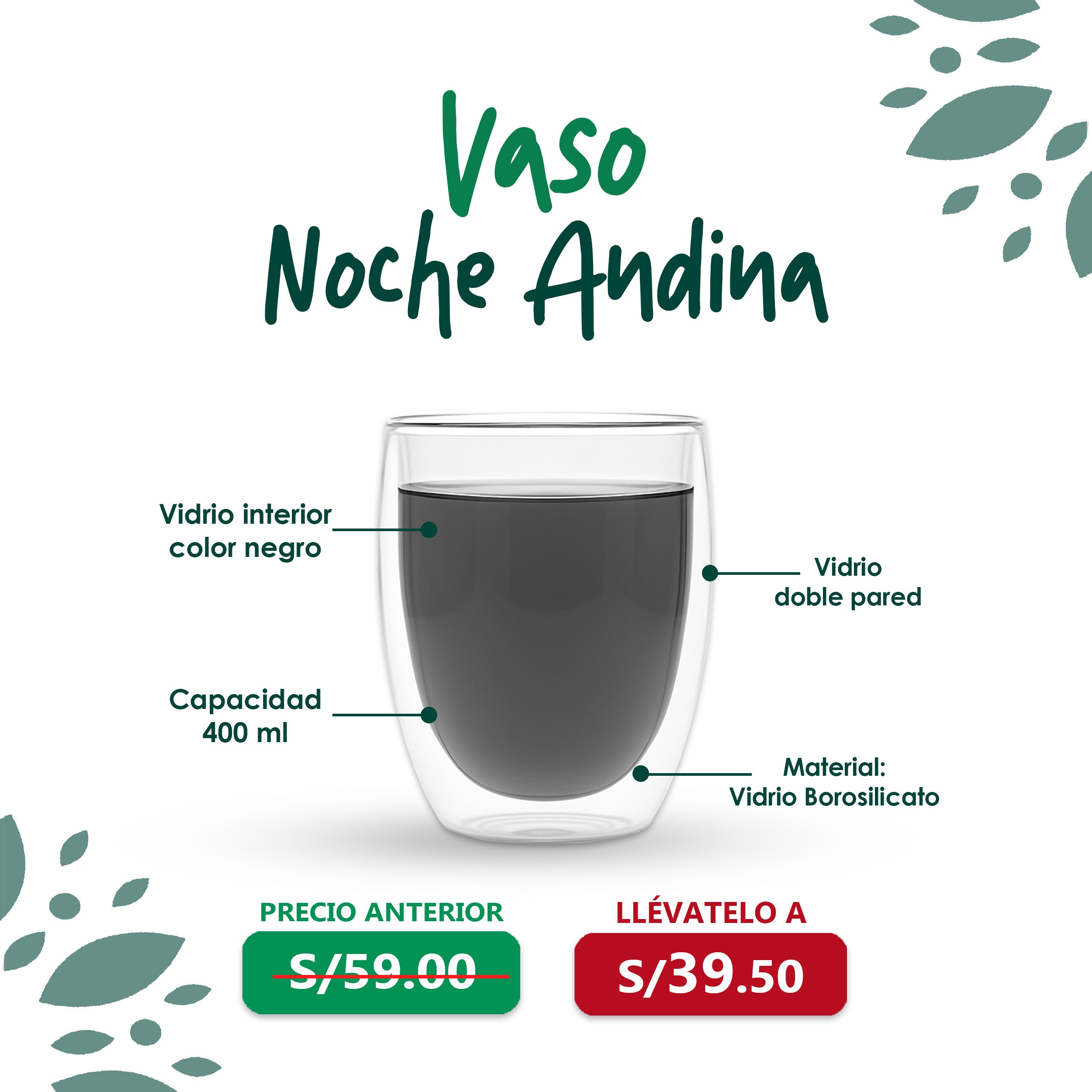 Vaso noche andina 400ml