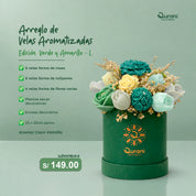Arreglo de Velas Verde y Amarillo