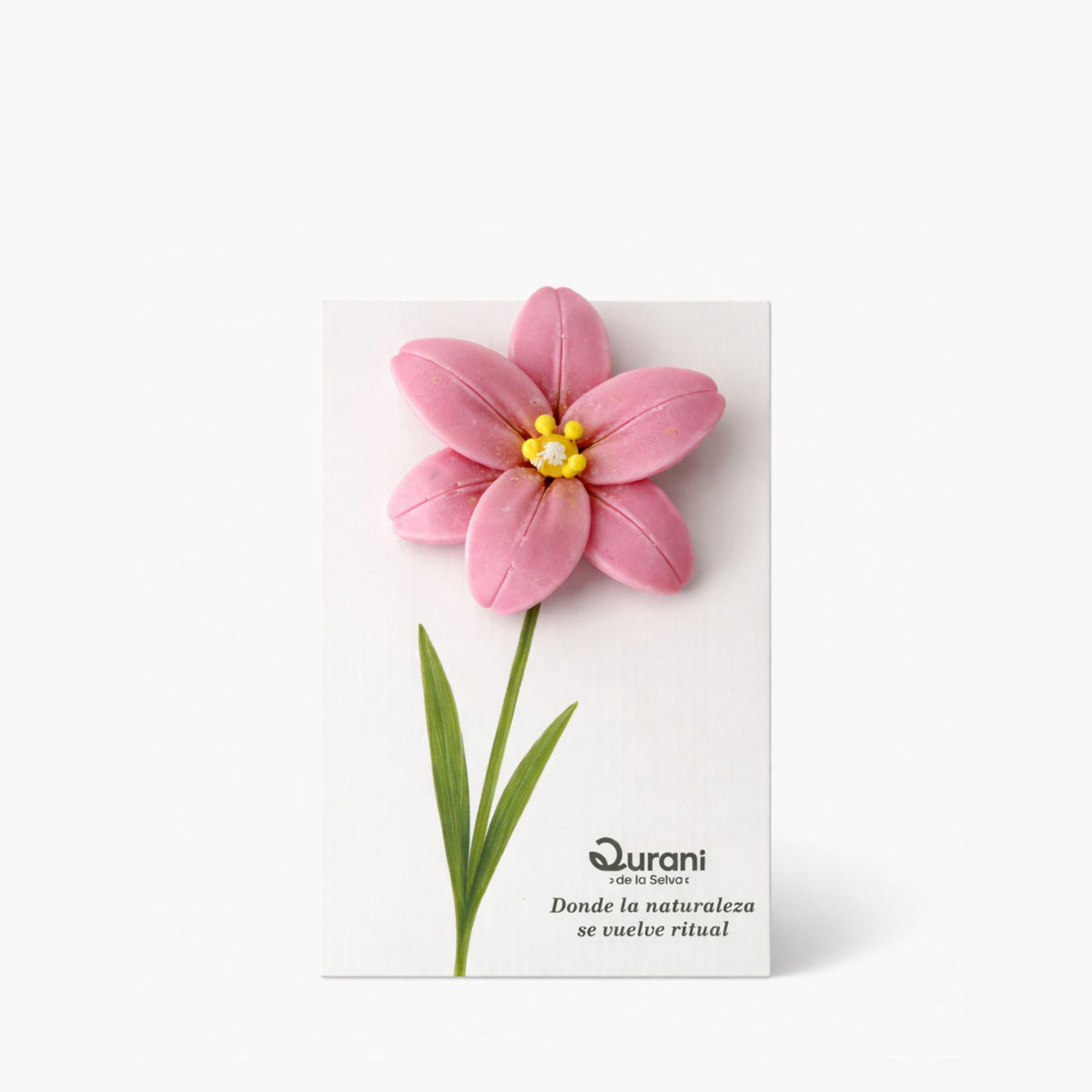 Vela floral artesanal