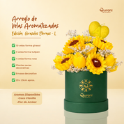 Arreglo de Velas Girasoles Eternos