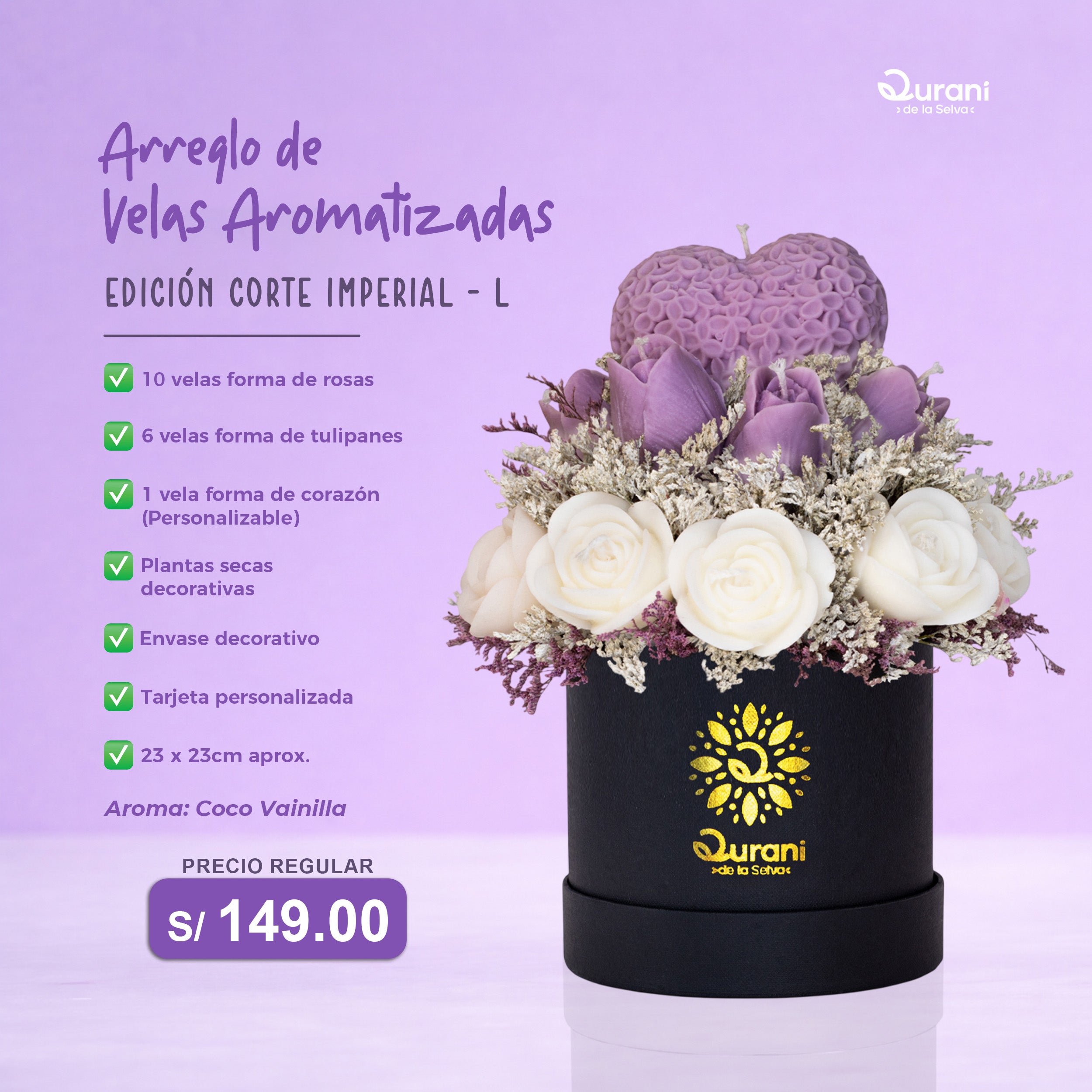 Arreglo de Velas Corte imperial