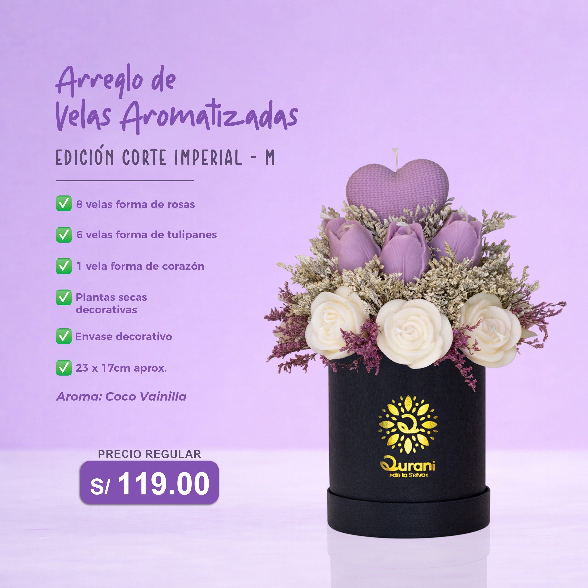 Arreglo de Velas Corte imperial