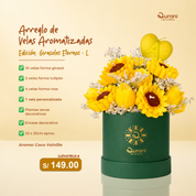 Arreglo de Velas Girasoles Eternos
