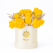 Arreglo de Velas Rosas Amarillas