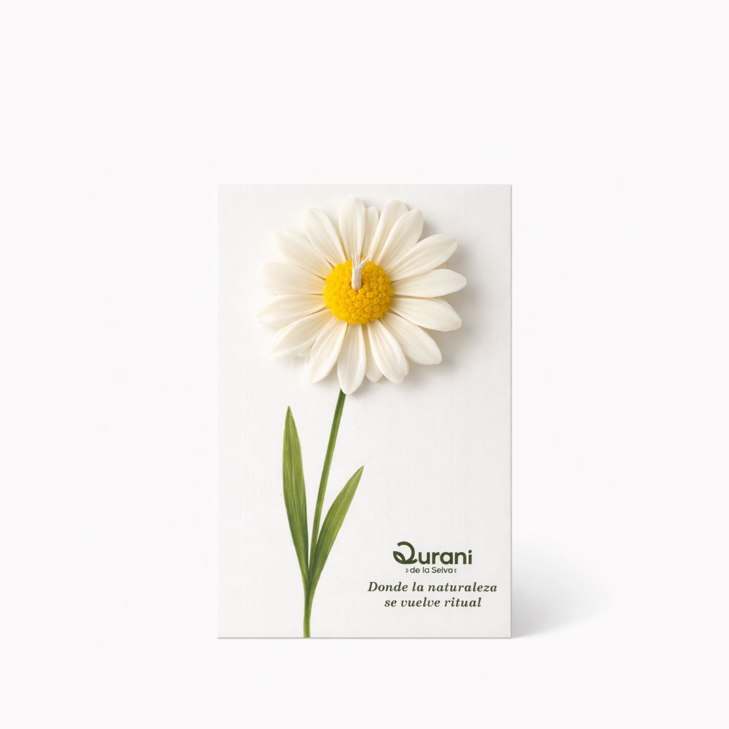 Vela floral artesanal