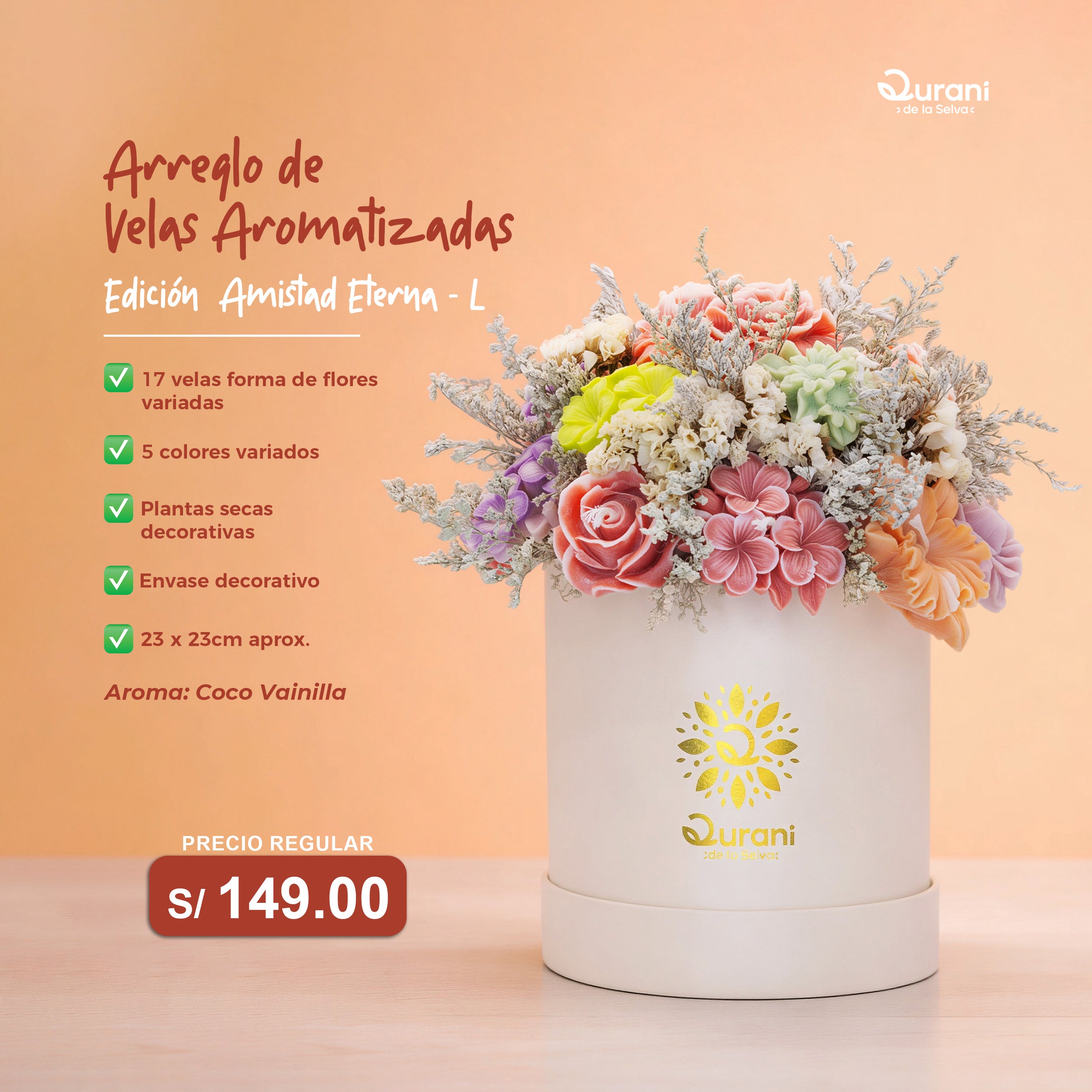 Arreglo de Velas Amistad Eterna