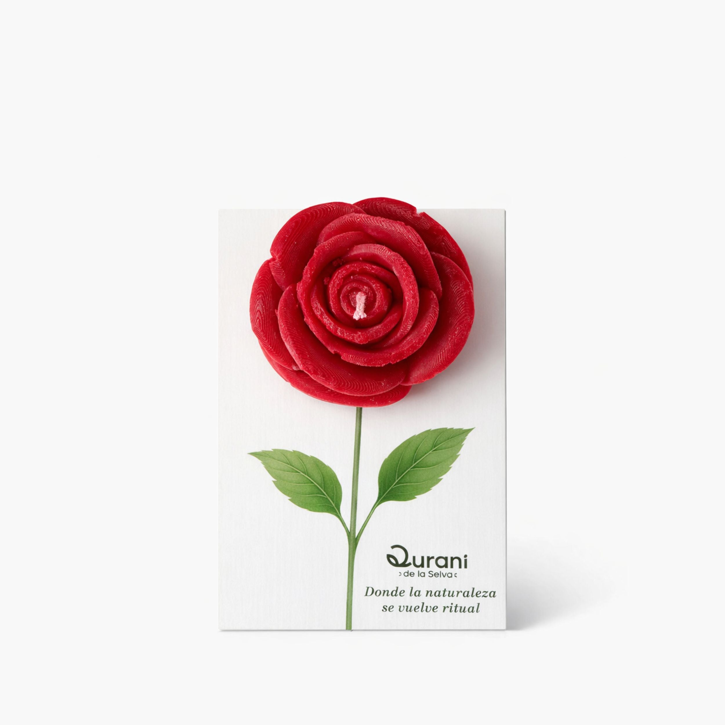 Vela floral artesanal