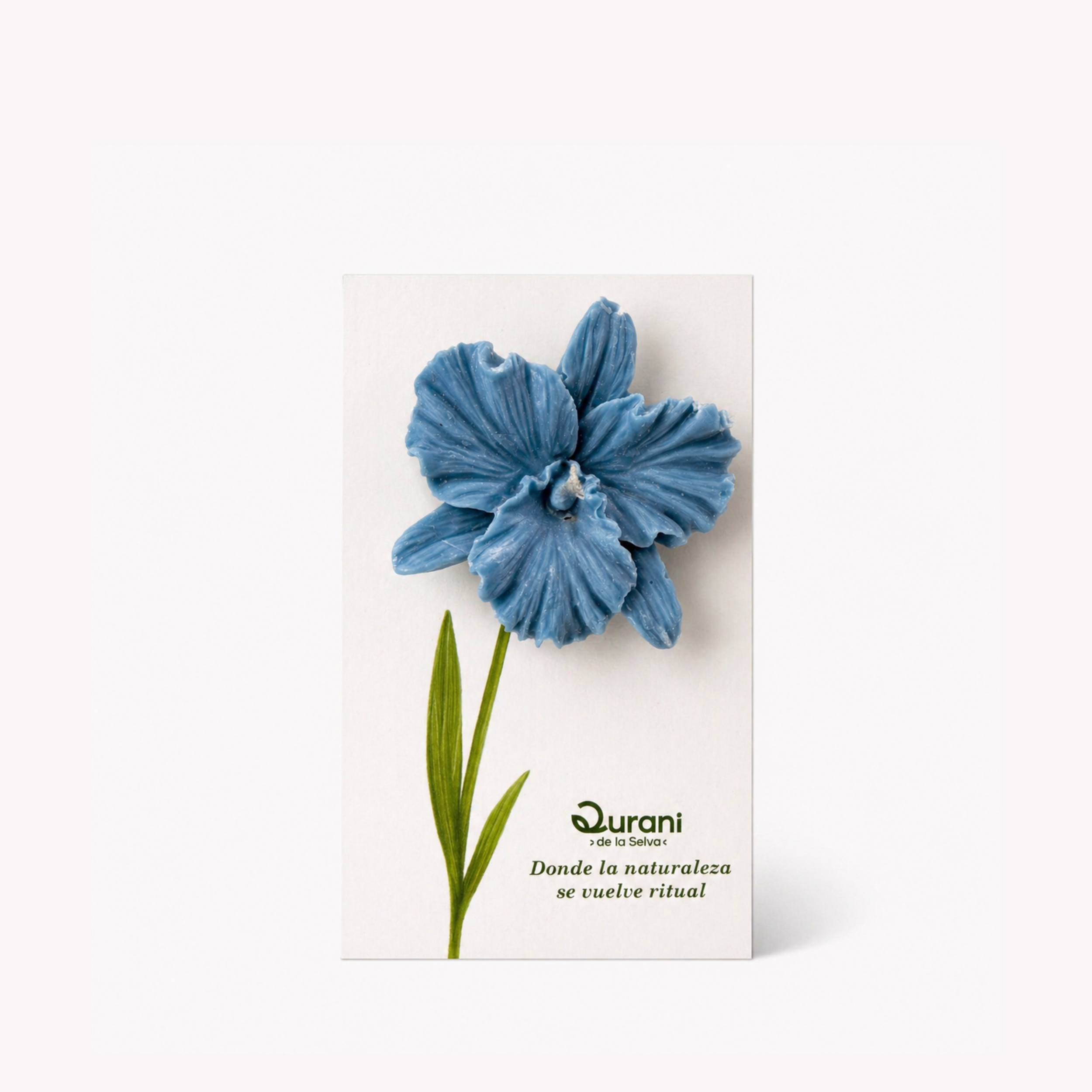 Vela floral artesanal