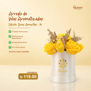 Arreglo de Velas Rosas Amarillas M
