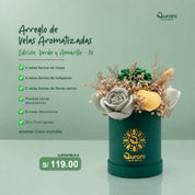 Arreglo de Velas Verde y Amarillo