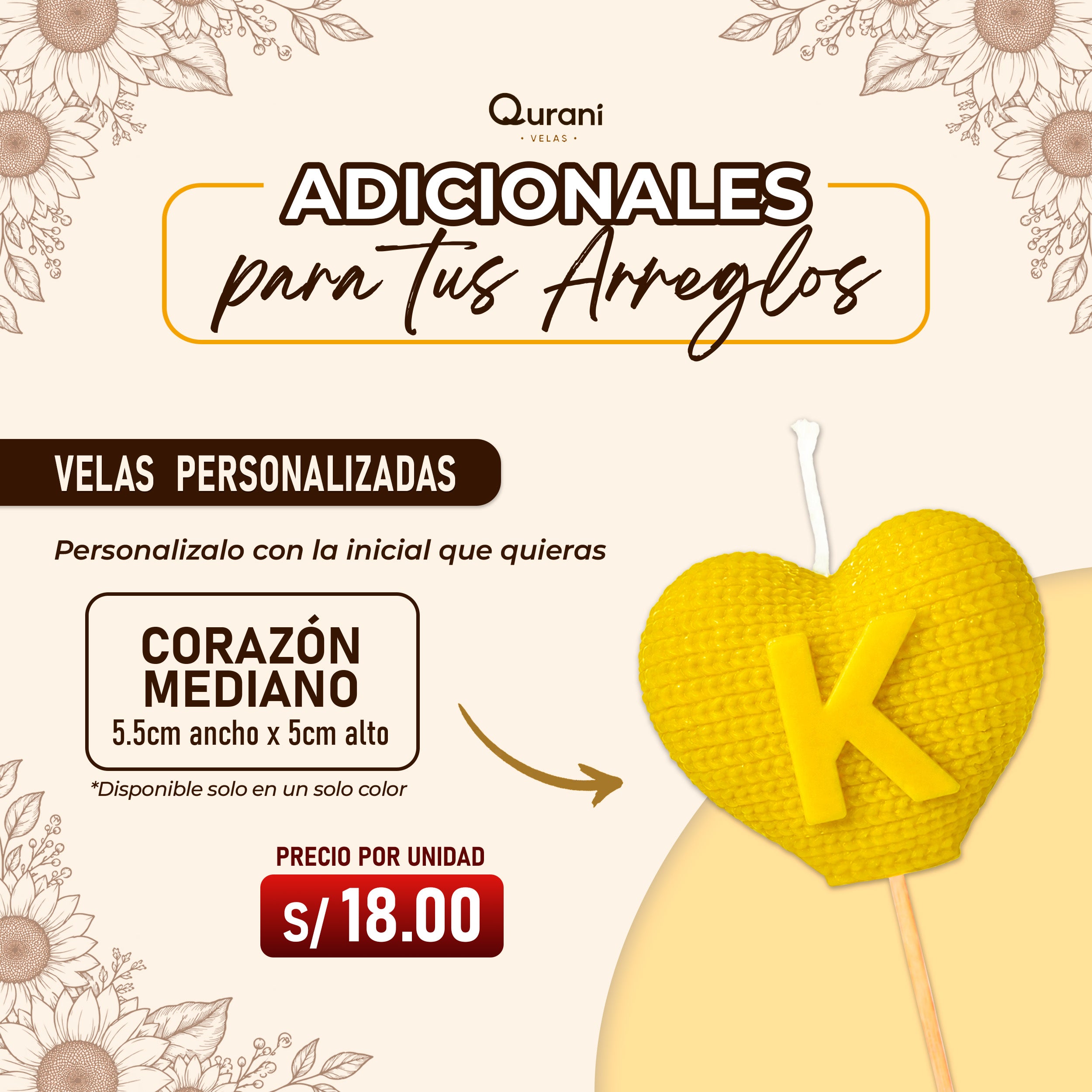 Arreglo de Velas Margaritas Encantadas M