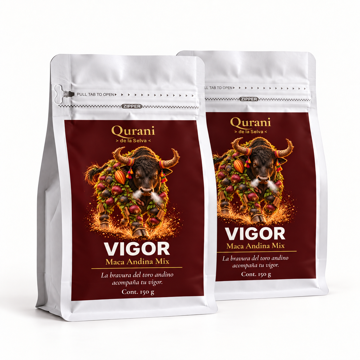 Pack Vigor x2 con dos doypacks de Maca Andina Mix 150 g
