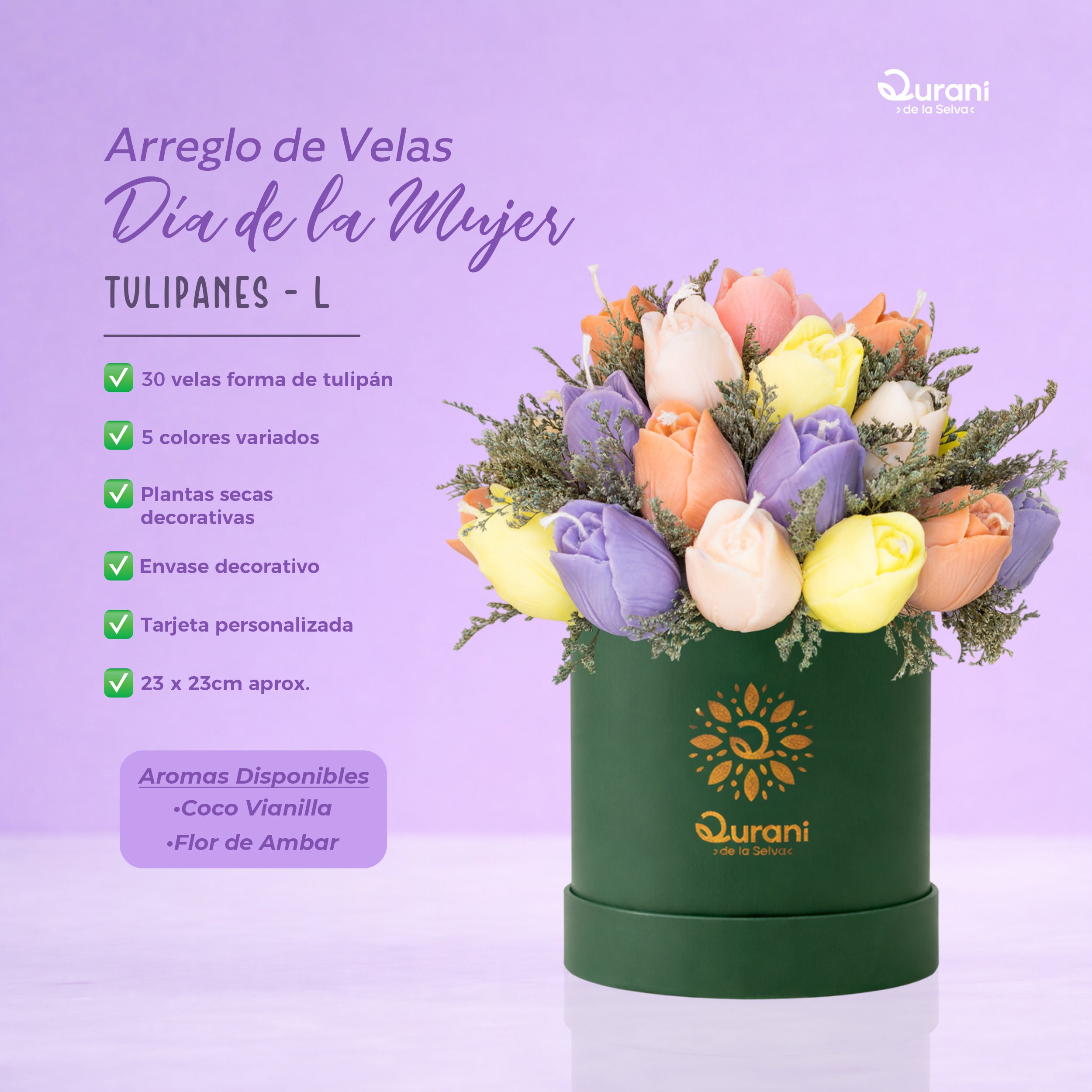 Arreglo de Velas Tulipanes L