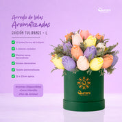 Arreglo de Velas Tulipanes L