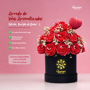 Arreglo de Velas Buchón de Rosas