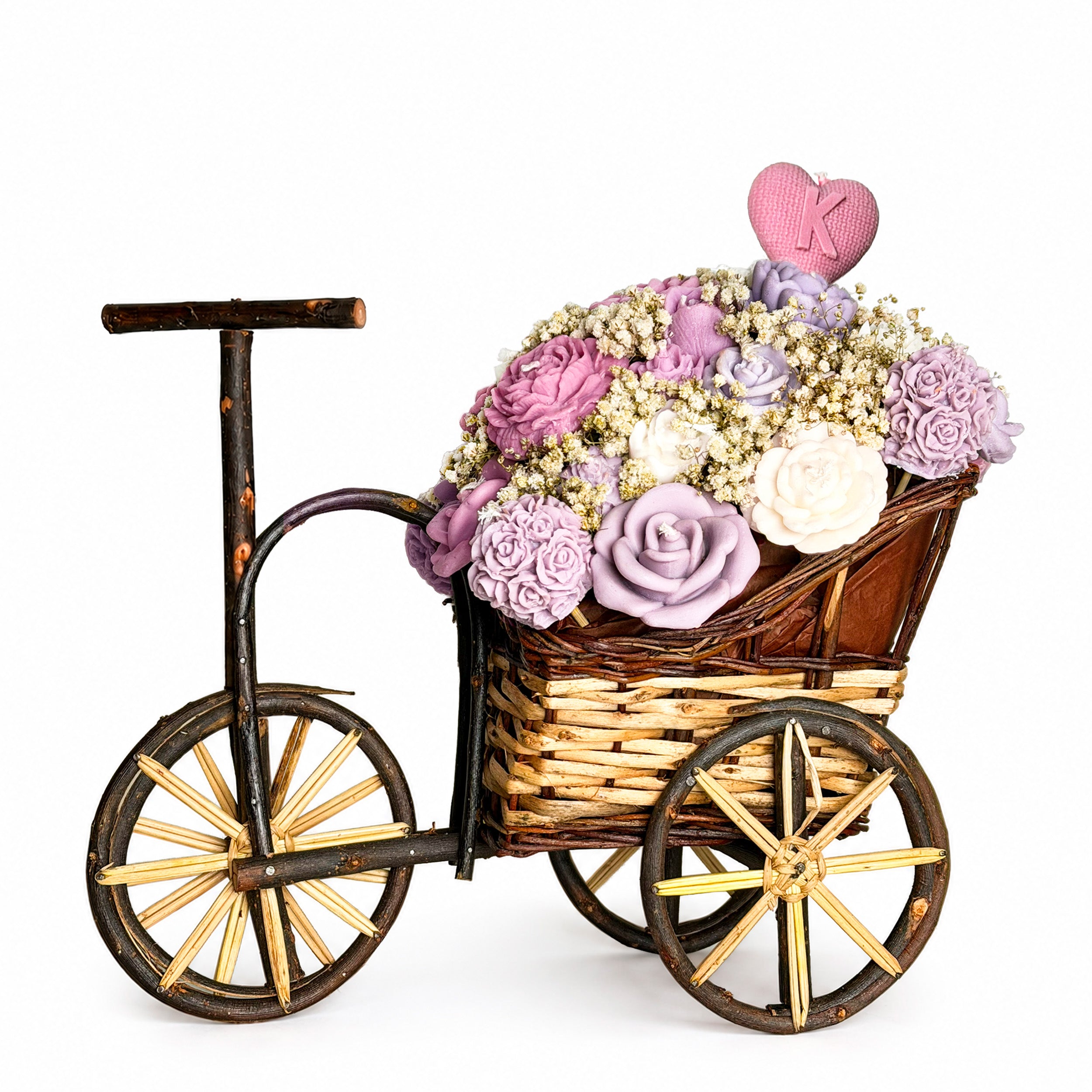 Arreglo de Velas Carruaje de Amor