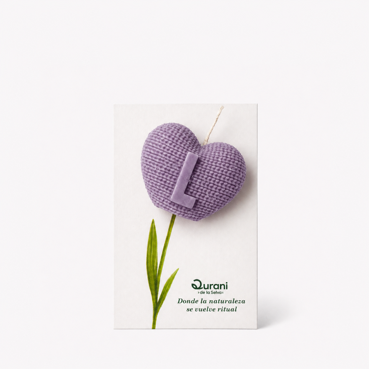 Vela Corazón Personalizado - Elige color e inicial