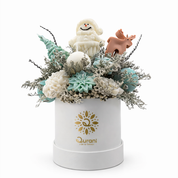 Arreglo de Velas Nieve Dorada L