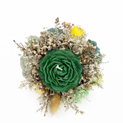 Arreglo de Velas Verde y Amarillo M