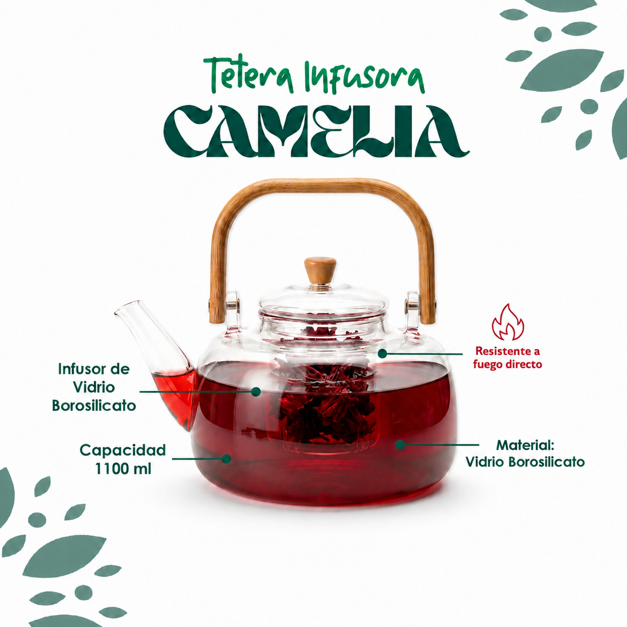 Tetera infusora Camelia 1100ml