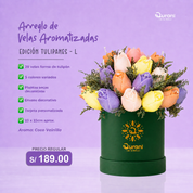 Arreglo de Velas Tulipanes