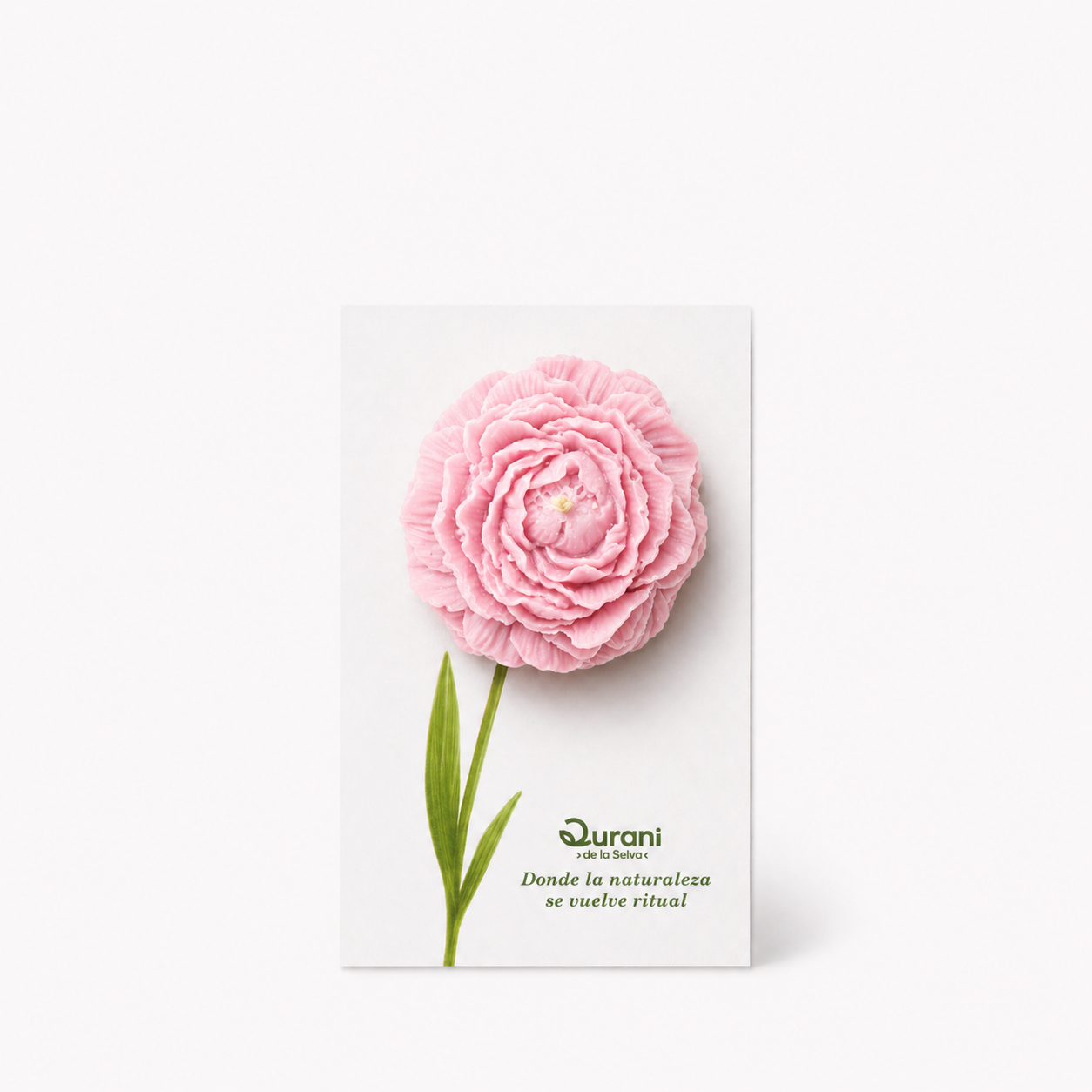 Vela floral artesanal