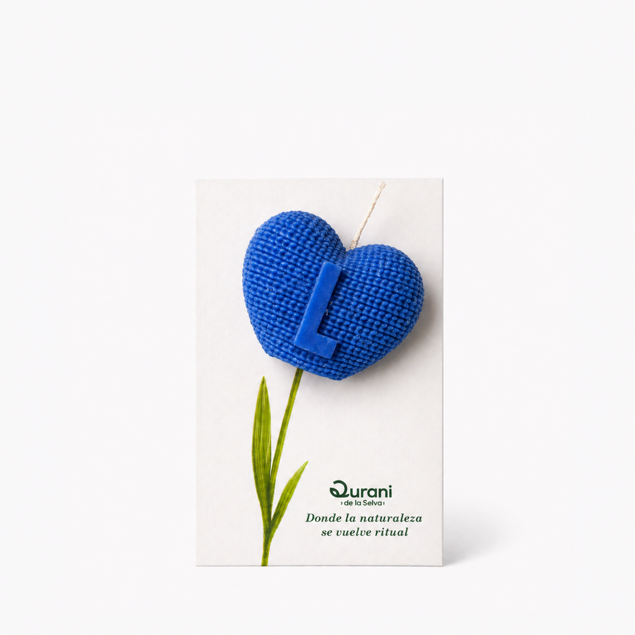 Vela Corazón Personalizado - Elige color e inicial