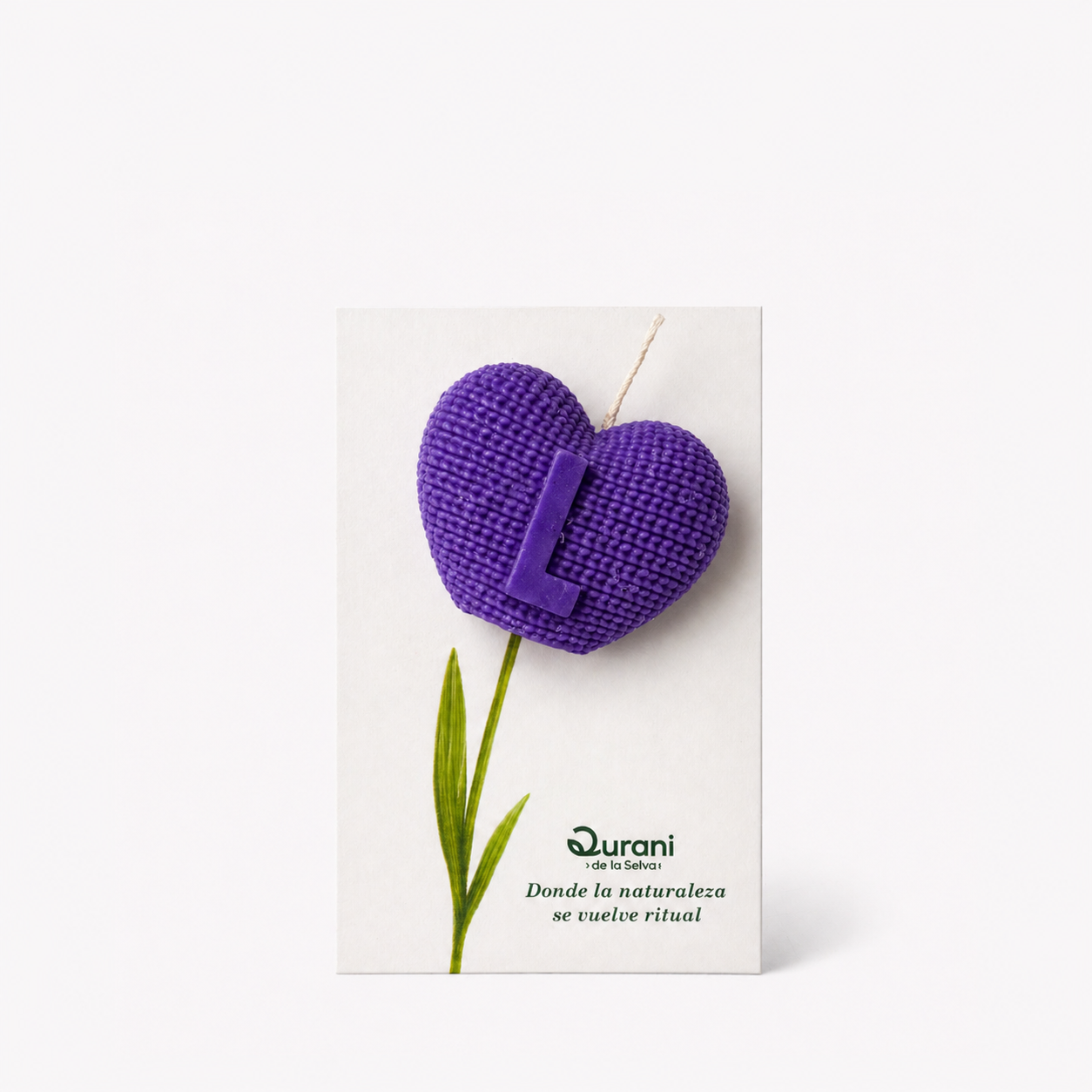 Vela Corazón Personalizado - Elige color e inicial