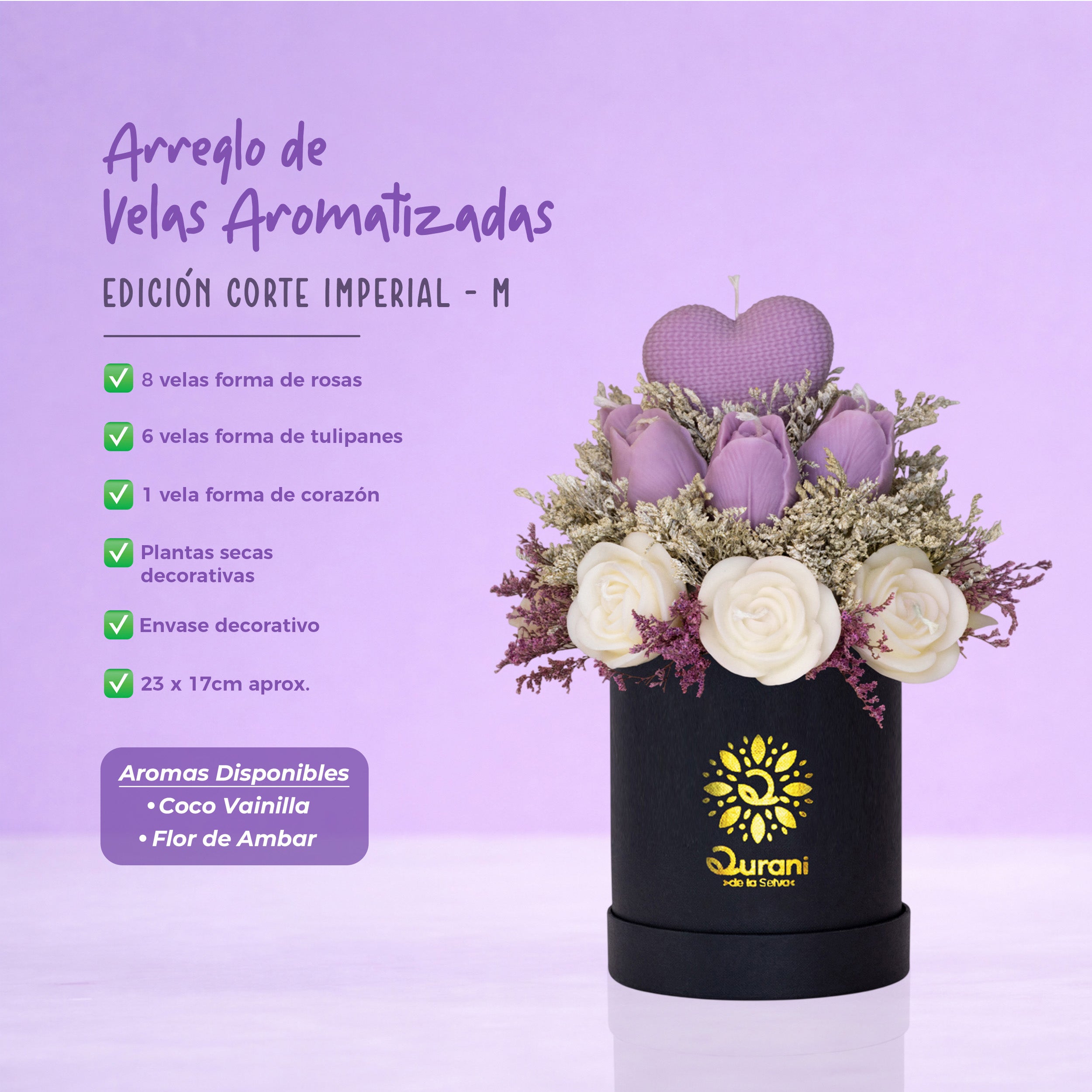 Arreglo de Velas Corte imperial