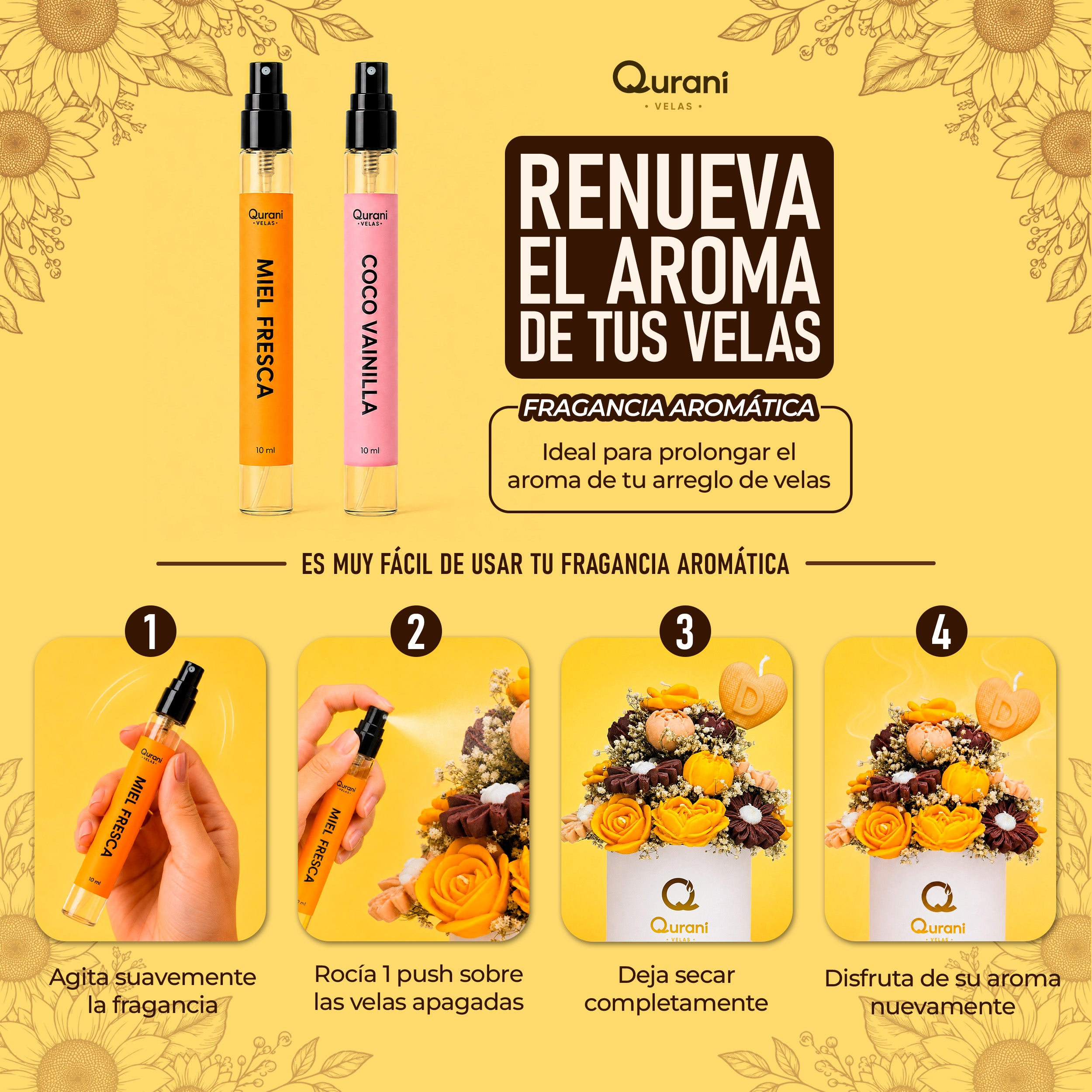 Atomizador Aromático para Velas 10 ml