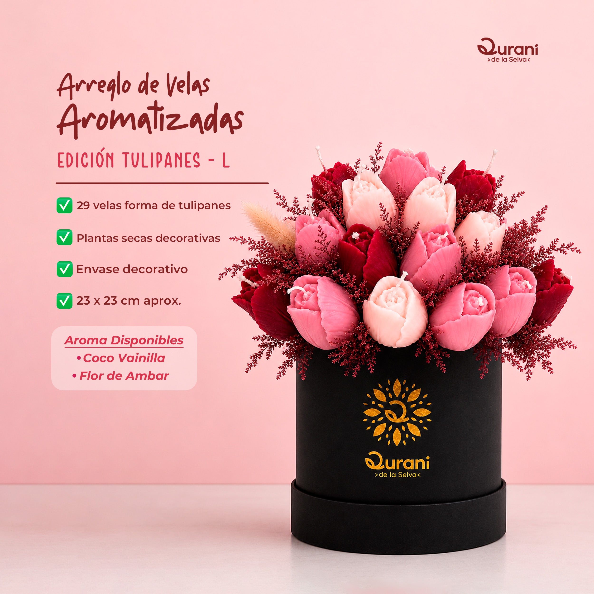 Arreglo de Velas Tulipanes