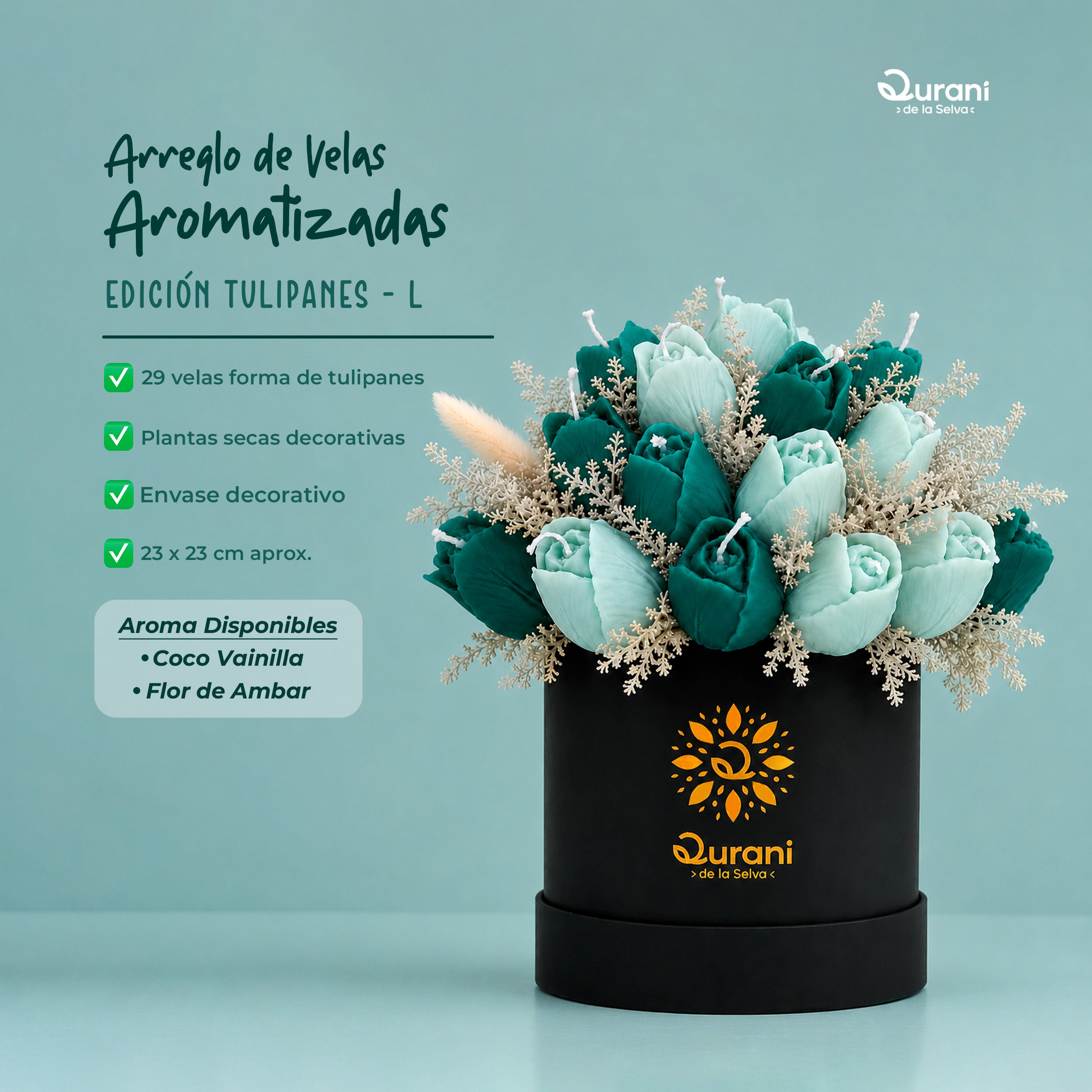 Arreglo de Velas Tulipanes