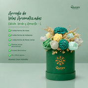Arreglo de Velas Verde y Amarillo