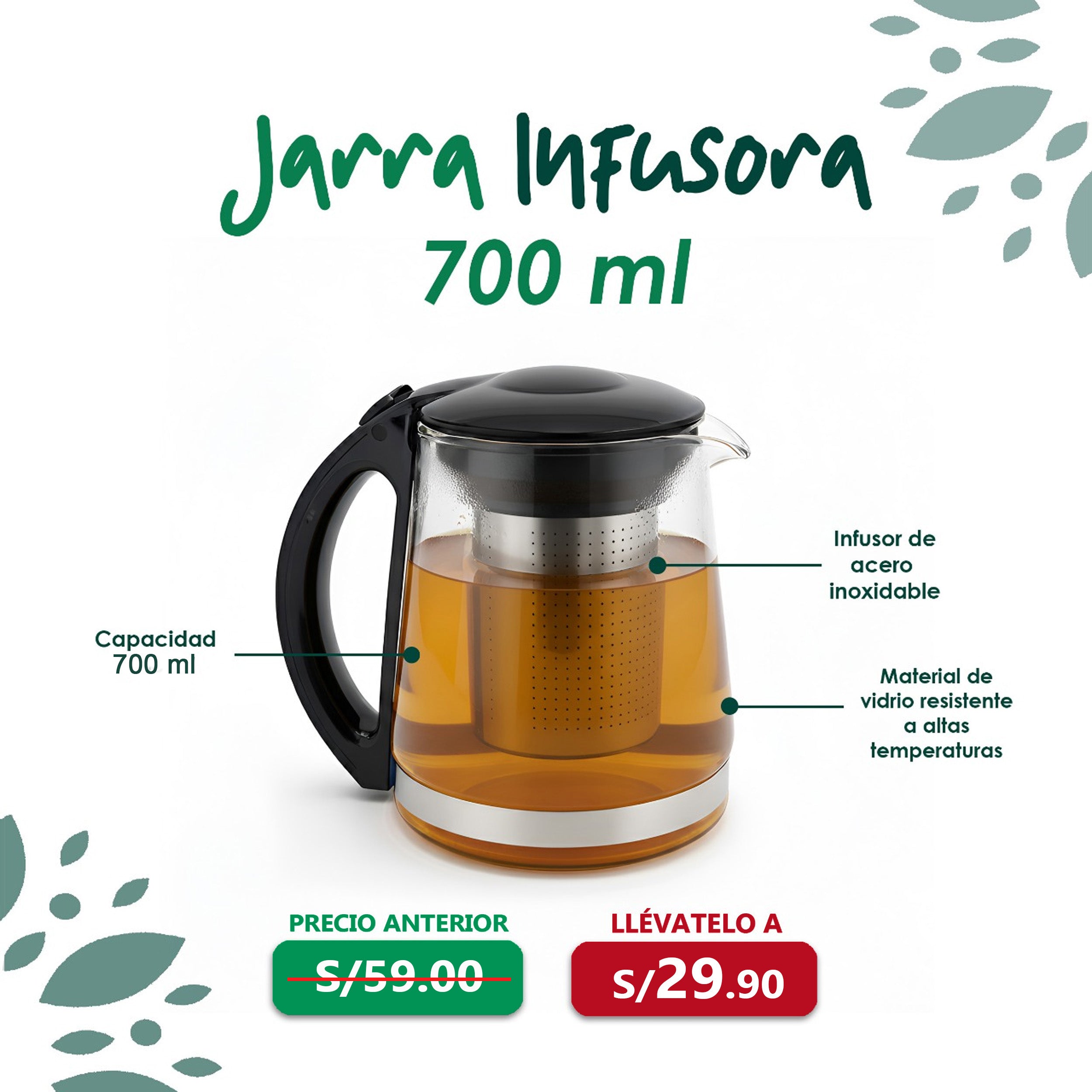 Jarra infusora 700ml