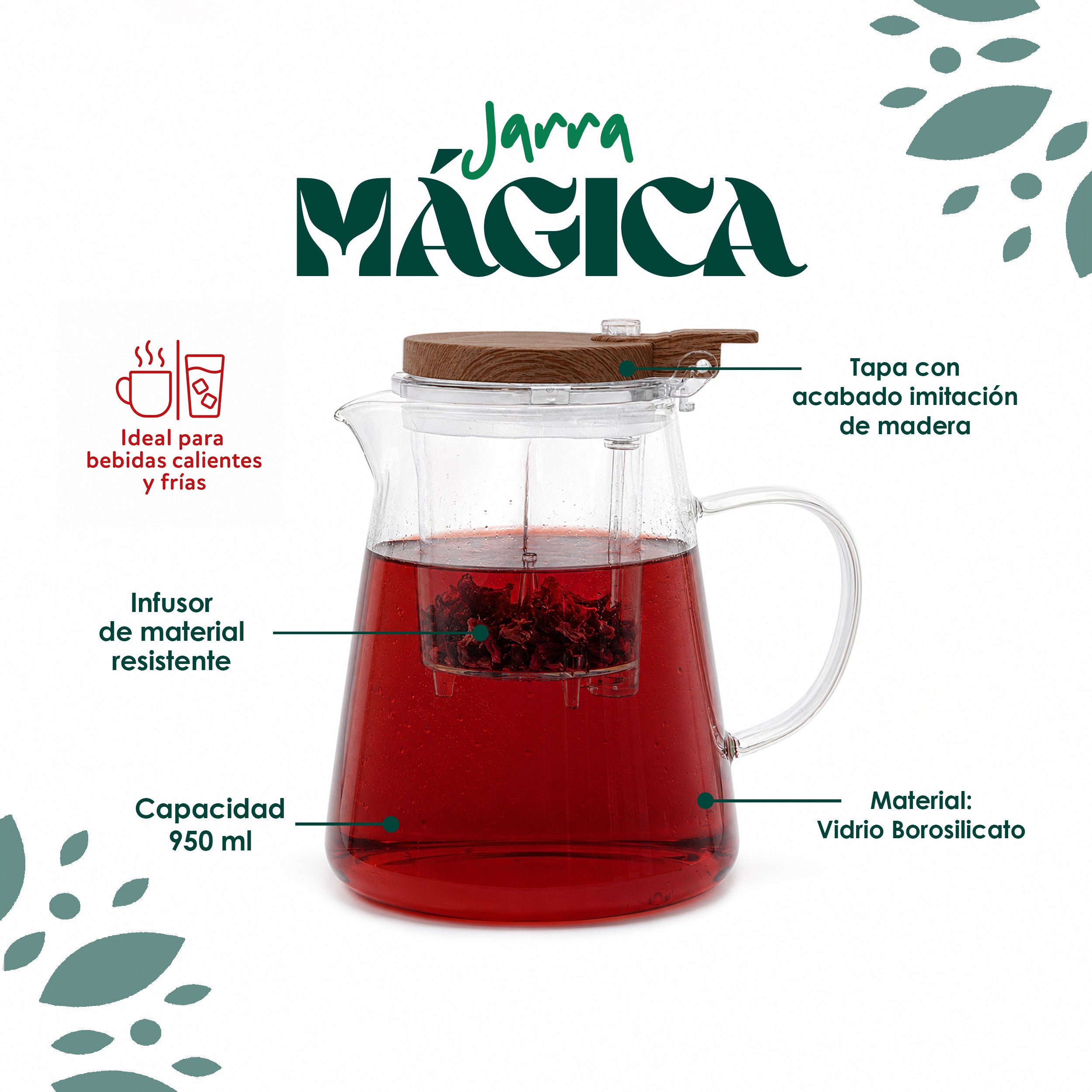 Jarra Infusora Mágica 950ml