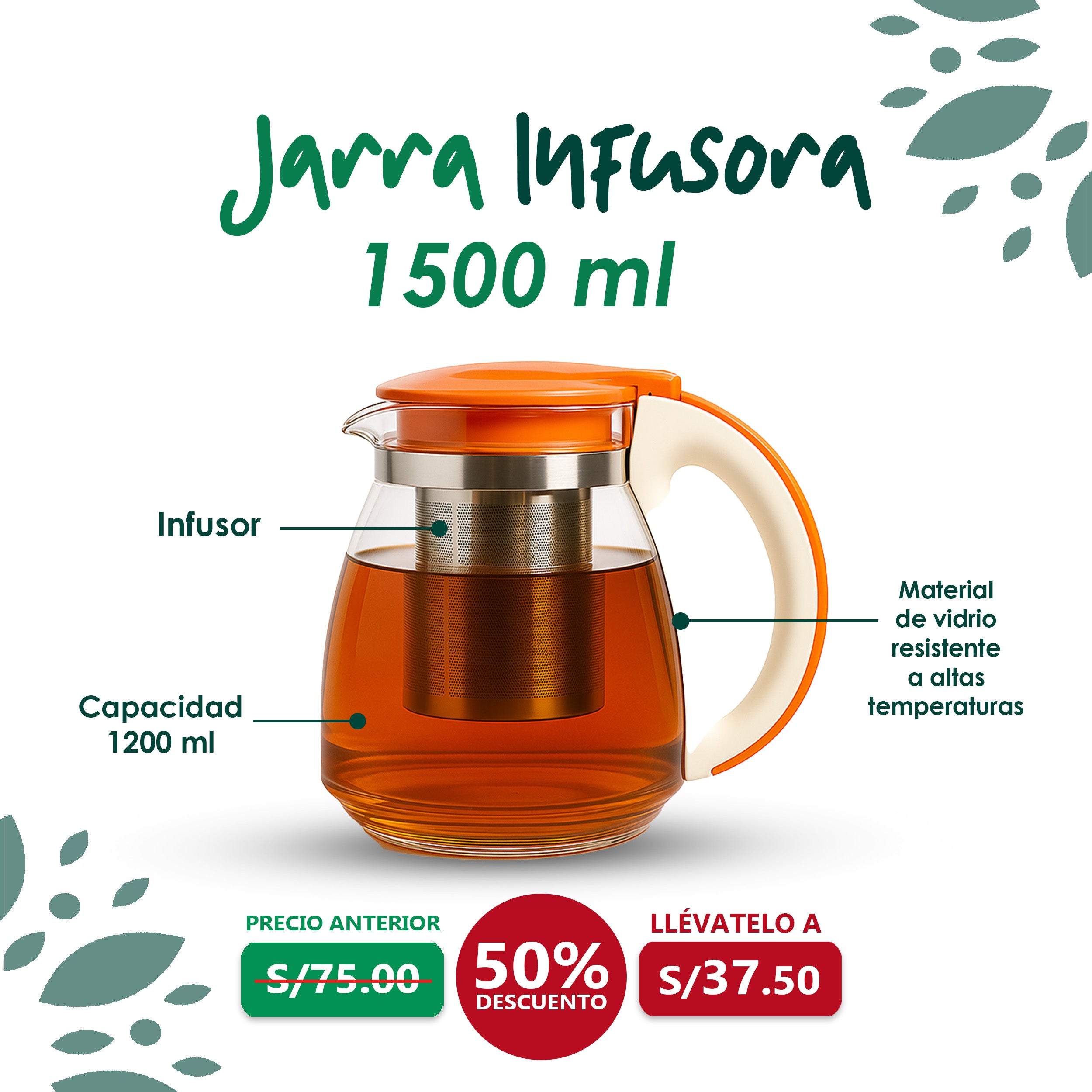 Jarra infusora 1500ml