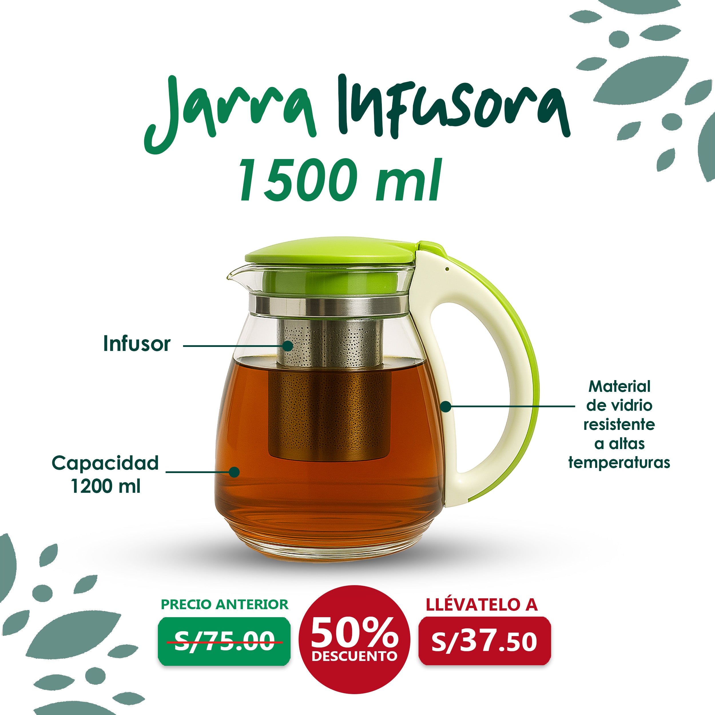 Jarra infusora 1500ml