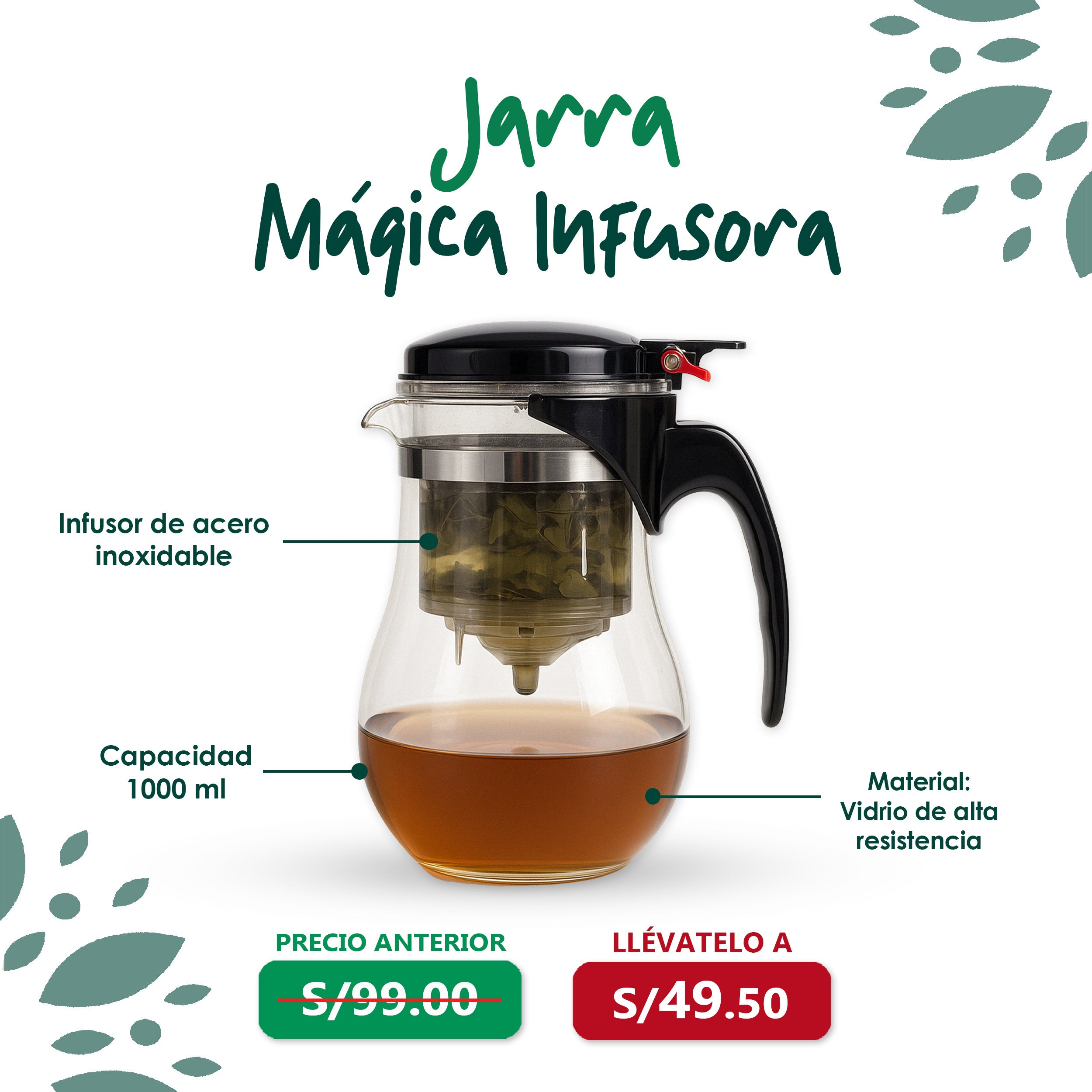 Jarra Mágica infusora x1000ml