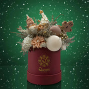 Arreglo de Velas Rosa de Navidad