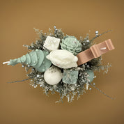 Arreglo de Velas Nieve Dorada