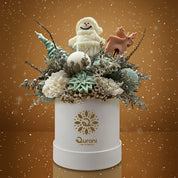 Arreglo de Velas Nieve Dorada