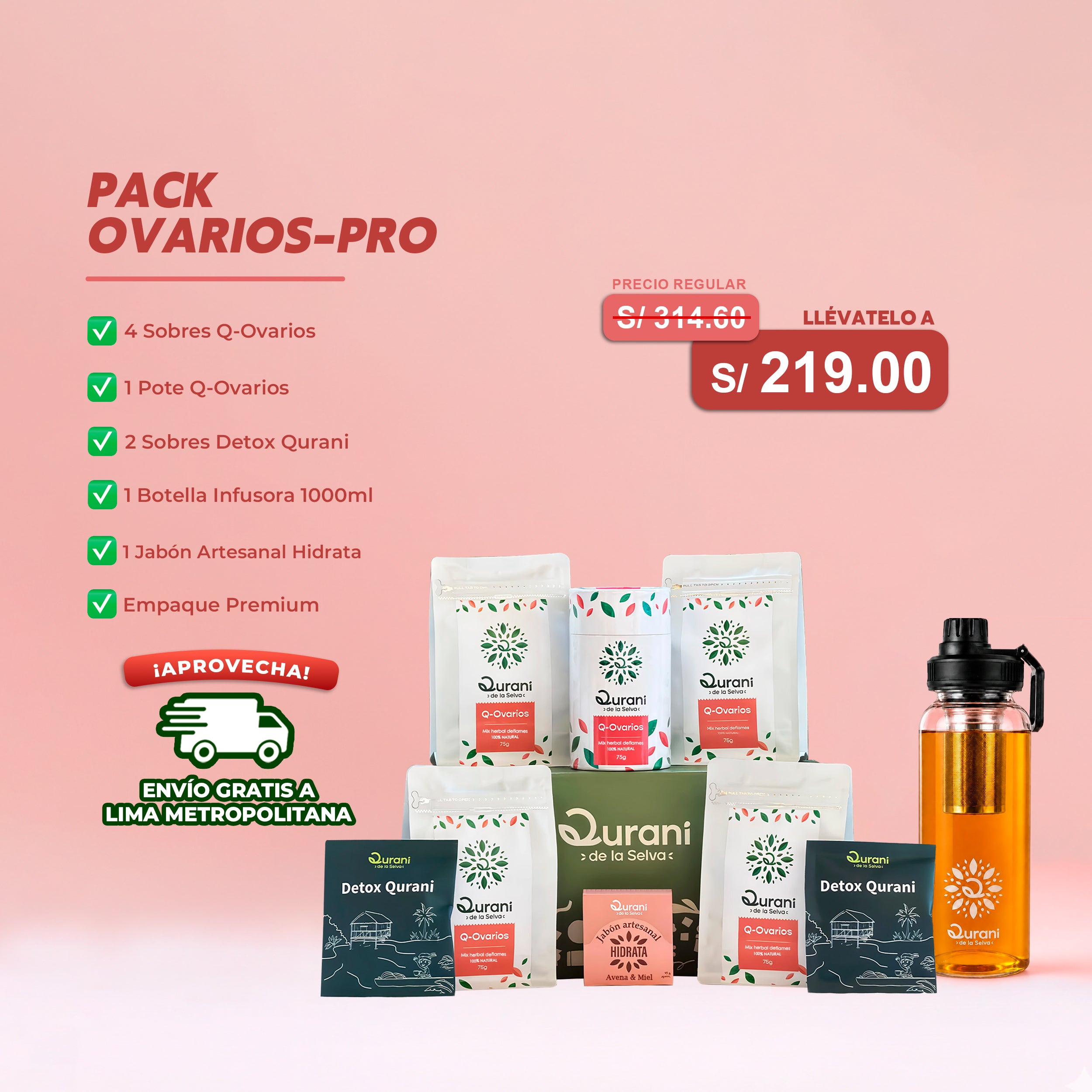 Pack Ovarios Pro | Elige tu presentación