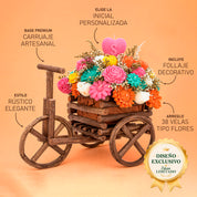 Arreglo de Velas Carruaje de Amor
