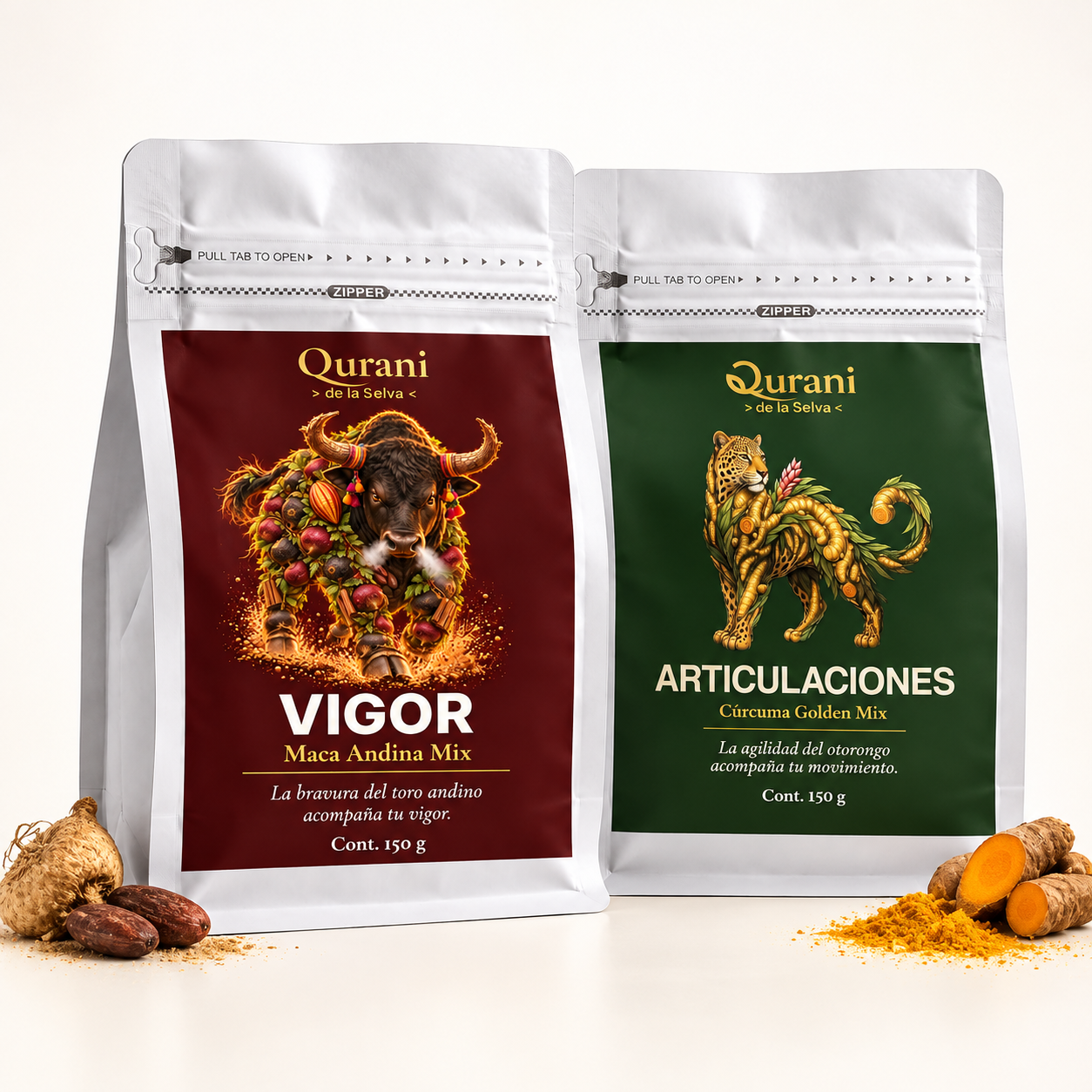 Pack Fuerza con Vigor Maca Andina Mix y Cúrcuma Golden Mix Articulaciones