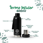 Termo infusor 600ml