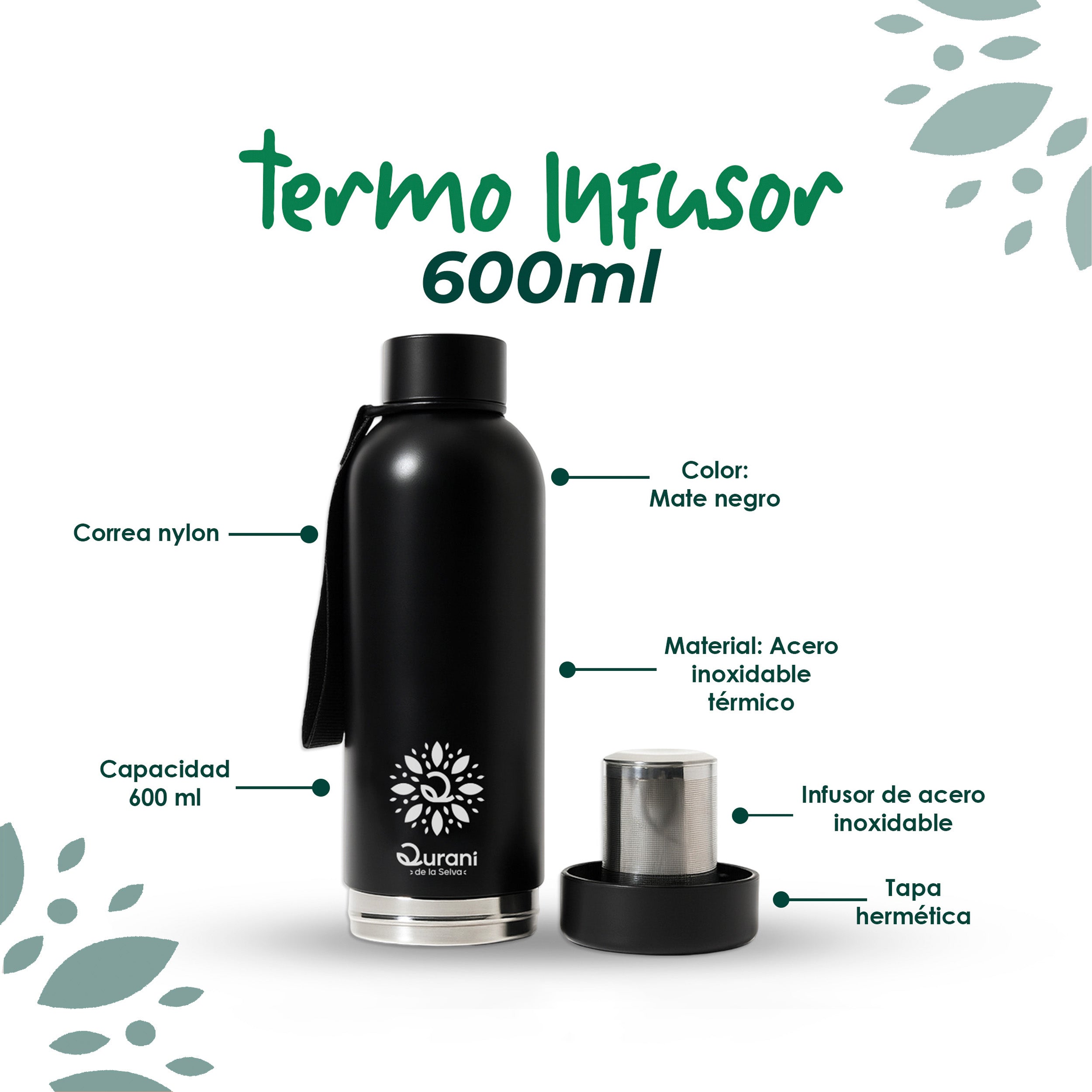 Termo infusor 600ml
