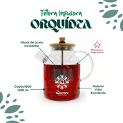 Tetera infusora Orquídea 1600ml
