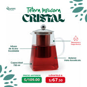 Tetera infusora Cristal 750ml