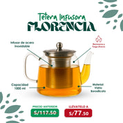 Tetera infusora Florencia 1000ml