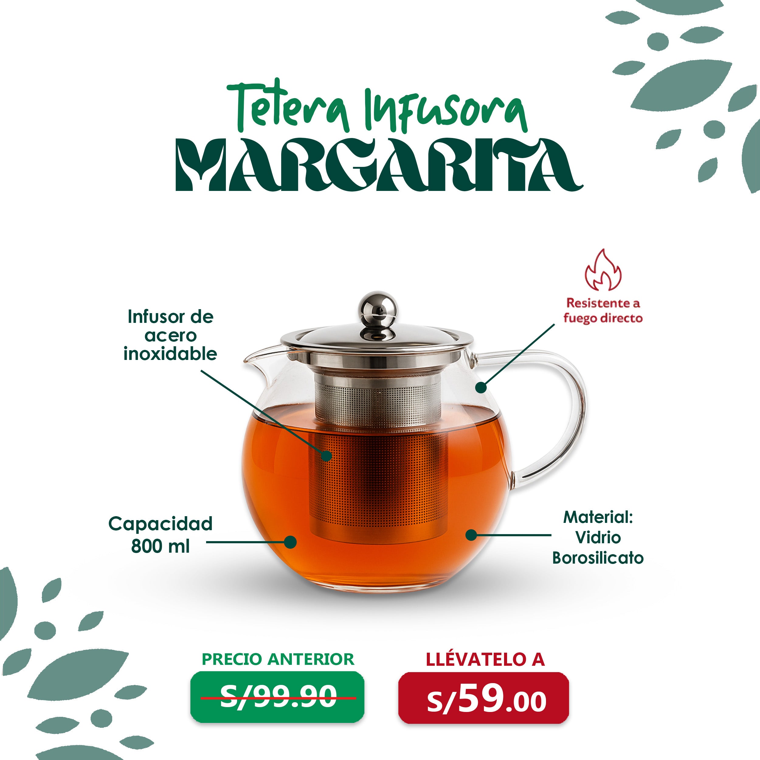 Tetera infusora Margarita